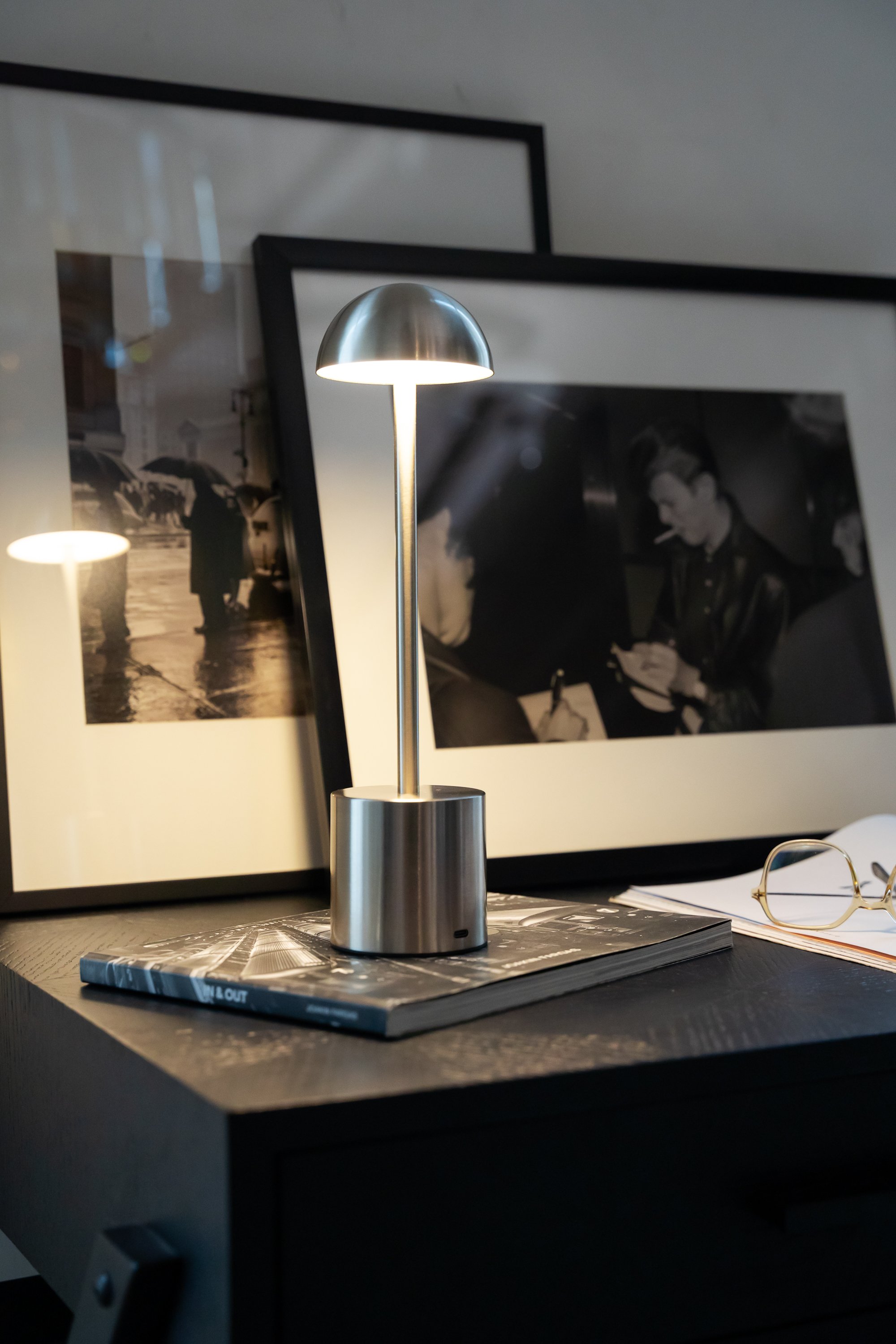 LAMPARA LED RECARGABLE GEORGIA SILVER image number null