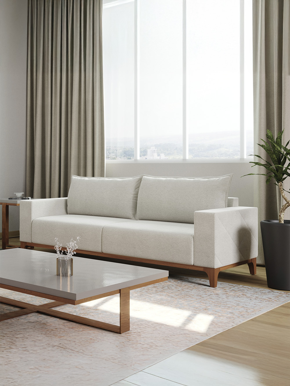 SOFA HUMA LIGTH GREY image number null