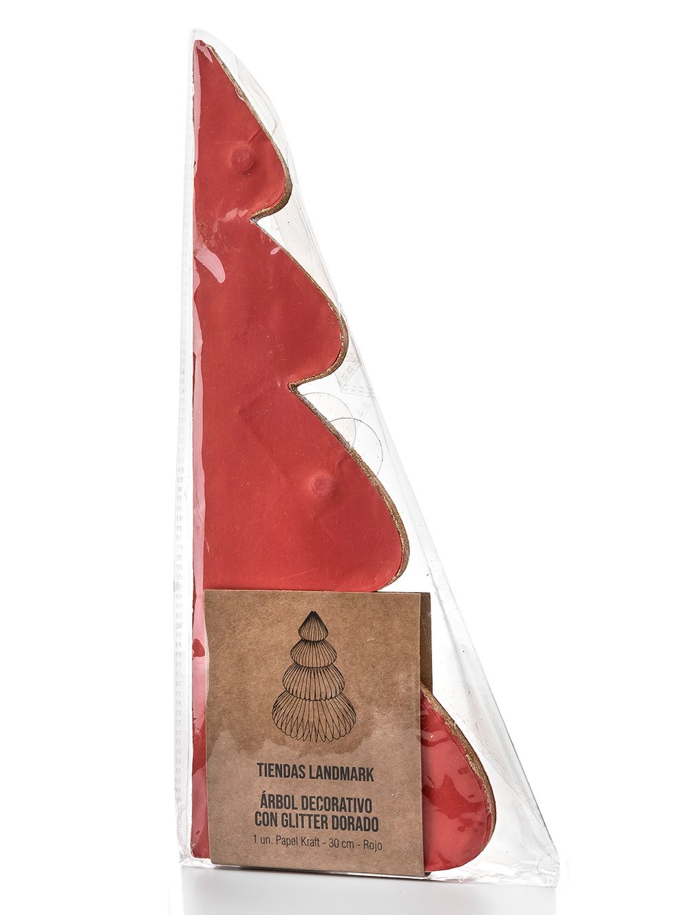 ADORNO CHRISTMAS TREE RED 30CM image number null