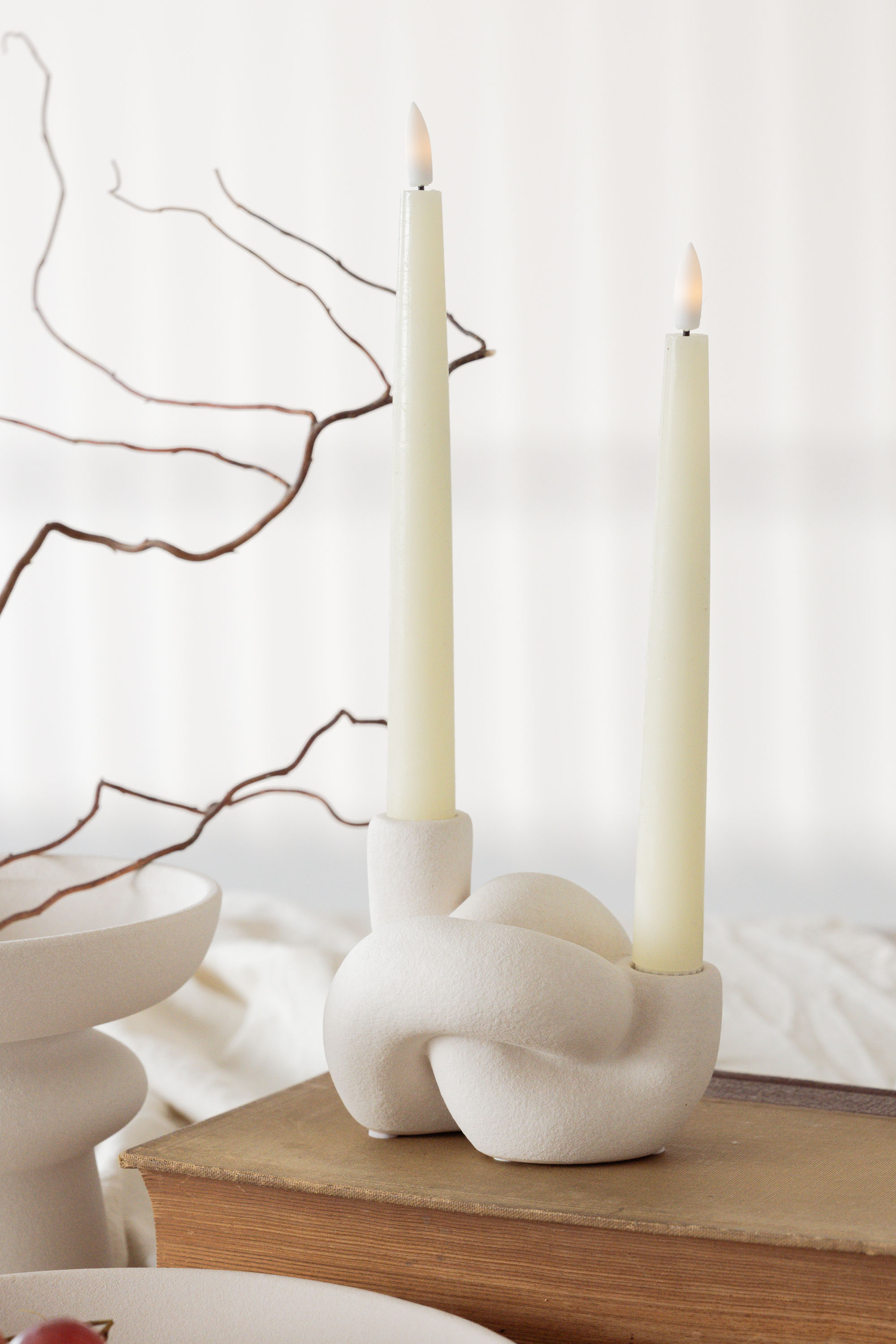 SET X 2 VELA LED CREAM 22,5 image number null