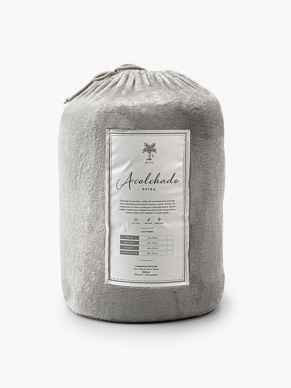 EDREDON FLANNEL PETRA QUEEN PIEDRA image number null