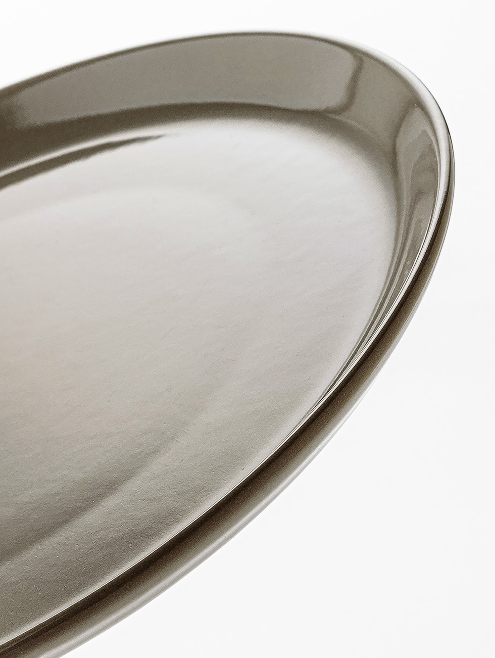 PLATO DE POSTRE ELEMENT TAUPE image number null