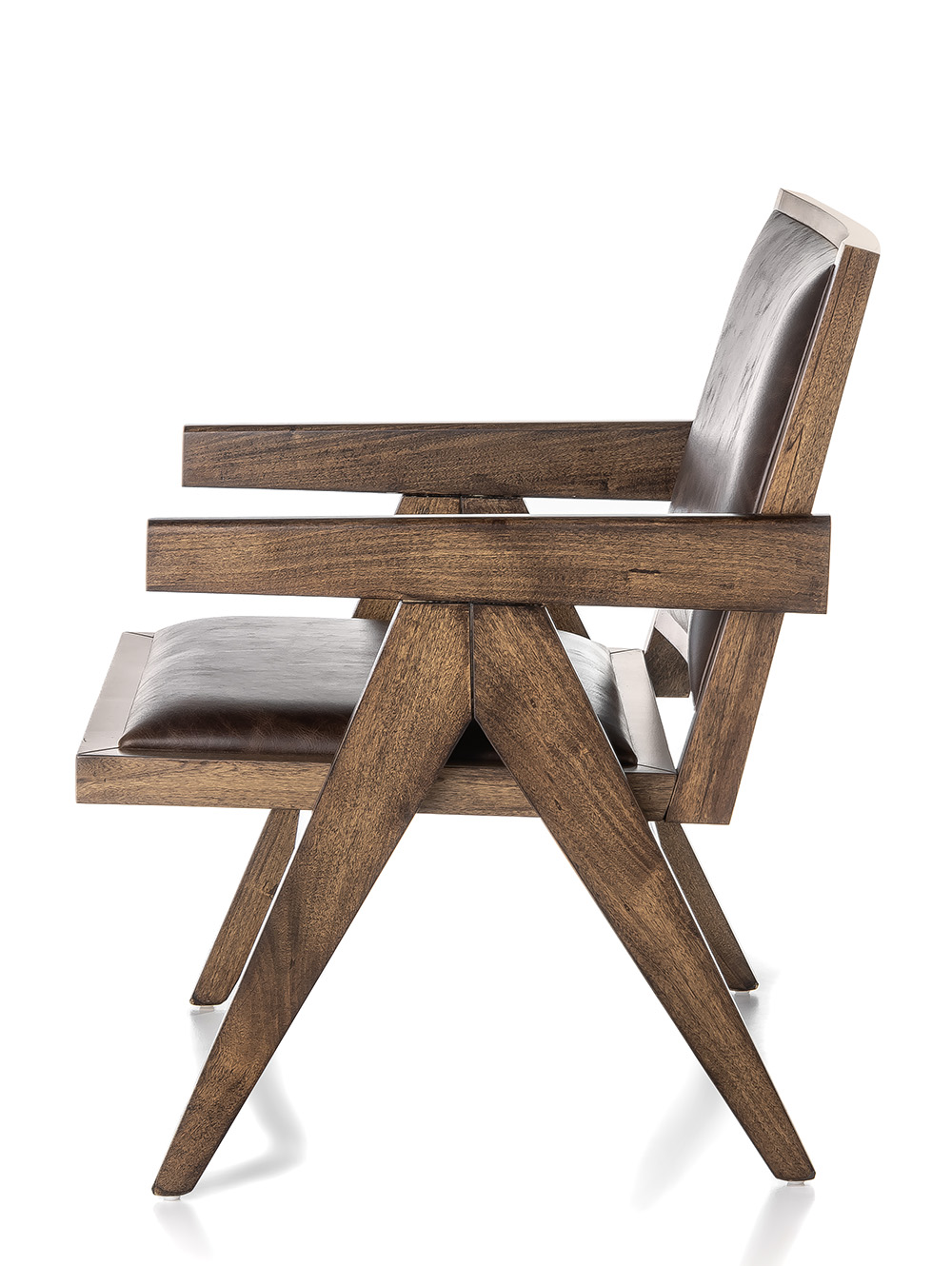 sillon madera y cuero marron oscuro-SILLON CAPITOL CUERO HABANO-FABRICA-5.jpg image number null