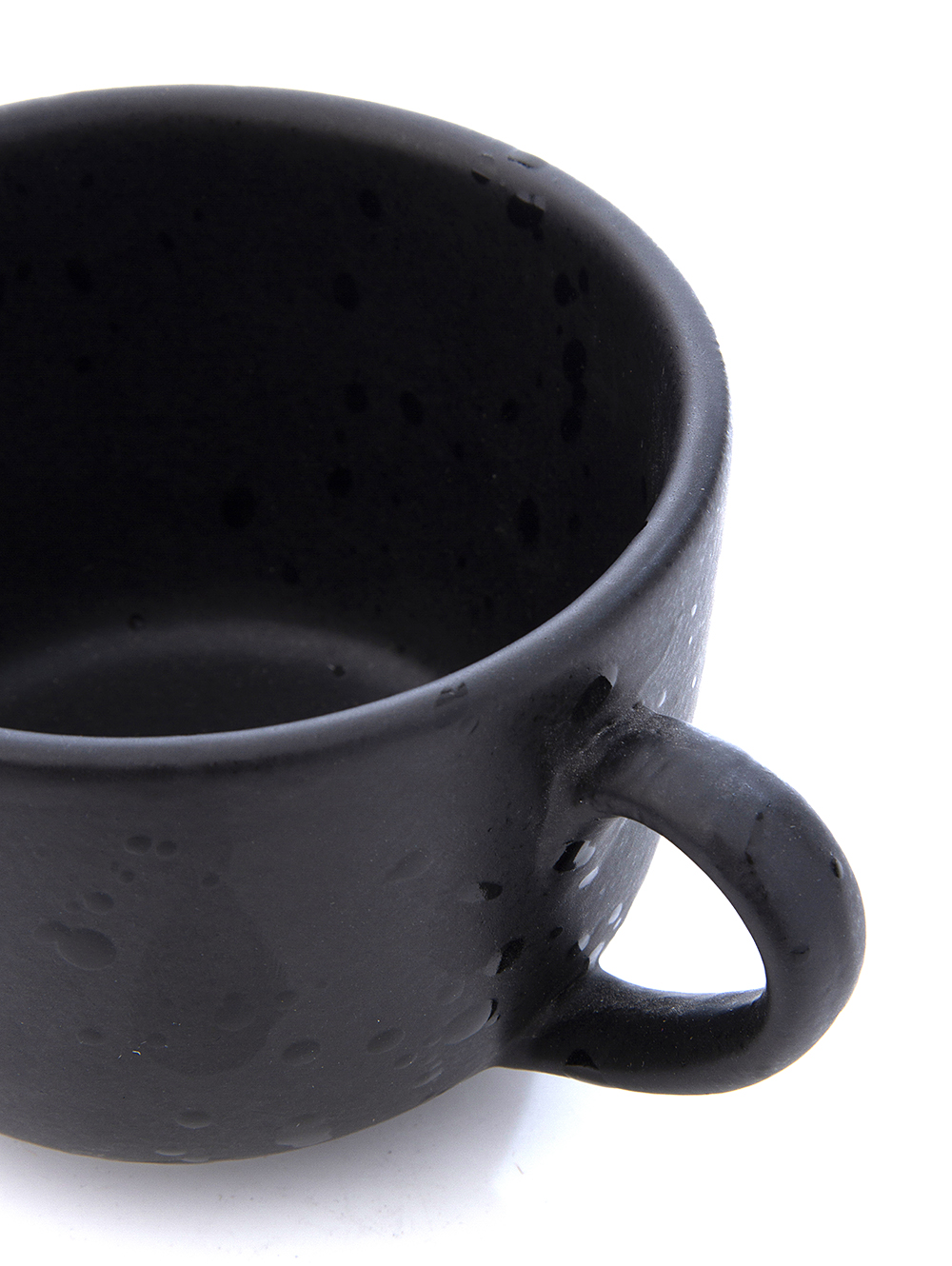 Taza de ceramica negra-TAZA VARSOVIA N4 NEGRO MATE SALP BRILLANTE-Tiendas Landmark-1.jpg image number null