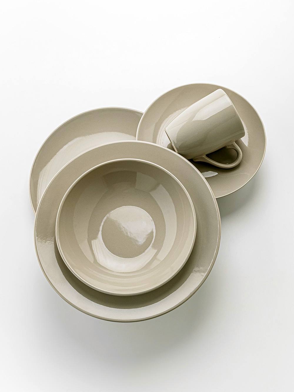 PLATO DE PASTA TIMELESS TAUPE image number null