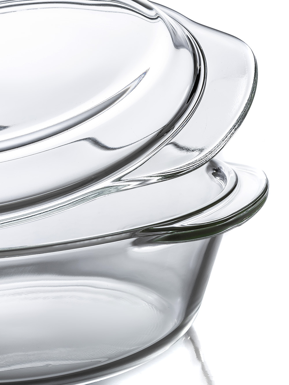 FUENTE DE HORNO GLASS CON TAPA 23 CM image number null