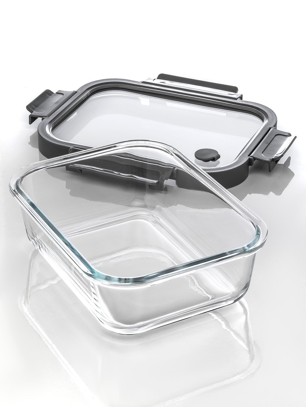CONTENEDOR RECTANGULAR  GLASS GREY 21 CM-IQUE-3.jpg image number null