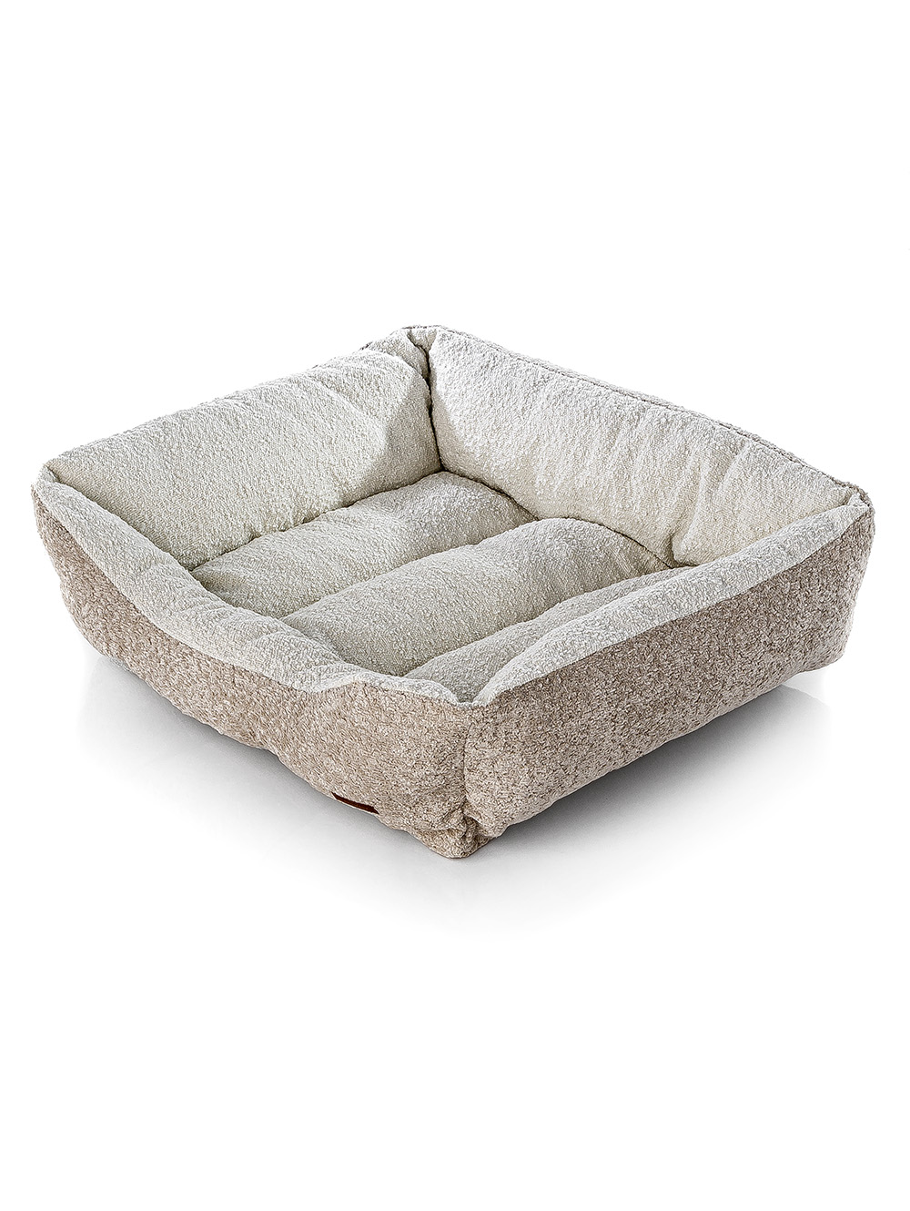 CAMA PARA MASCOTAS BOUCLE BICOLOR BEIGE MEDIUM image number null
