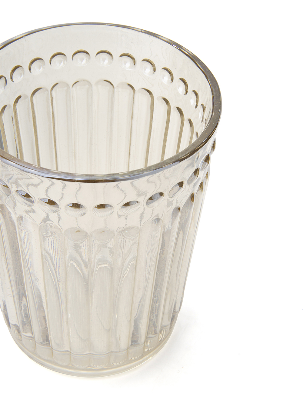 Vaso de vidrio de color beige con textura-VASO BAJO DE VIDRIO COLOR CHAMPAGNE CARDIFF 10CM-Tiendas Landmark-1.jpg image number null