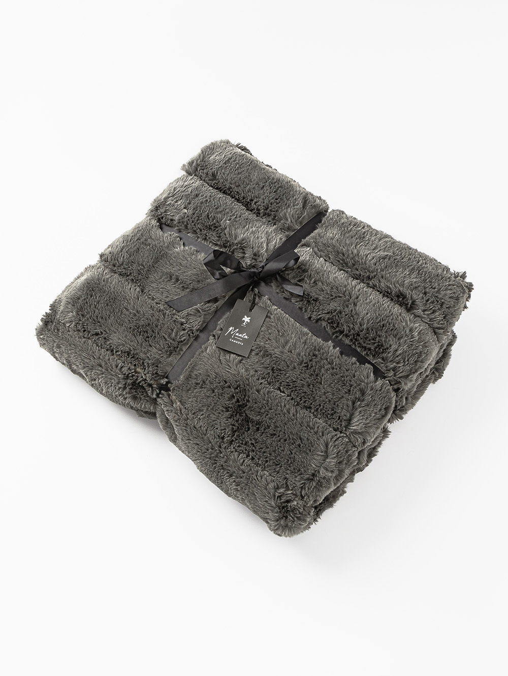 MANTA CAMBOYA GRIS OSCURO 140 X 180 image number null