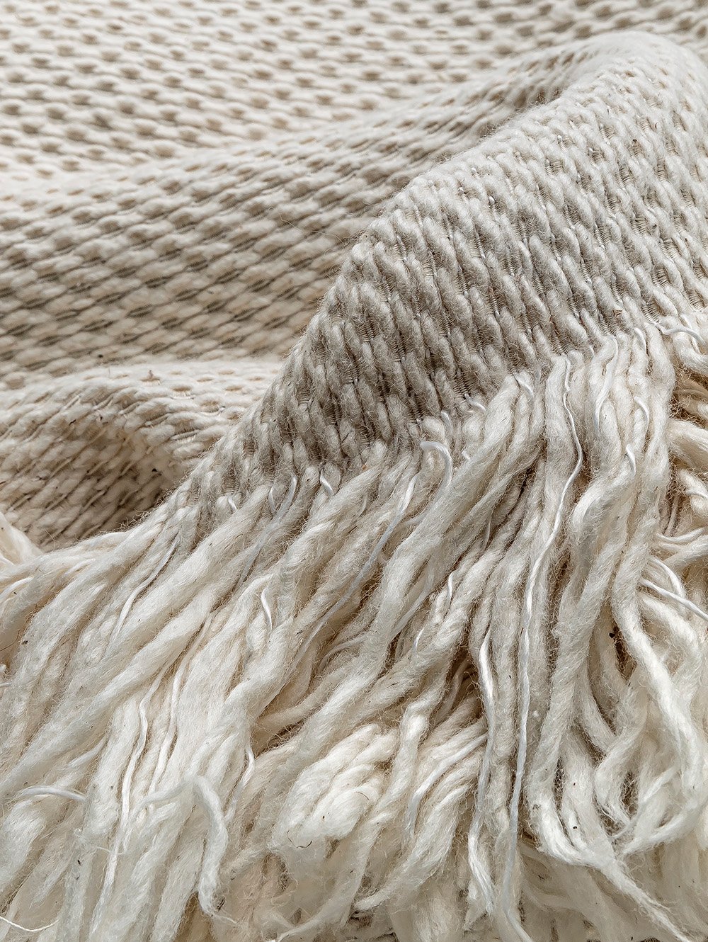 MANTA ALMENDRA CRUDO 140 X 180 image number null