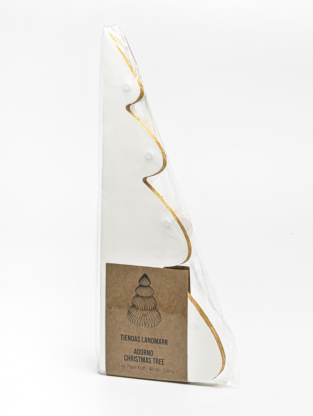 ADORNO CHRISTMAS TREE CREAM 40CM image number null