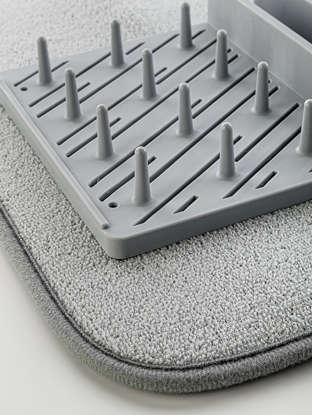 2 EN 1 - PA&Ntilde;O MICROFIBRA 50 X 45 CMS C/ SECAPLATOS HOME GRIS image number null