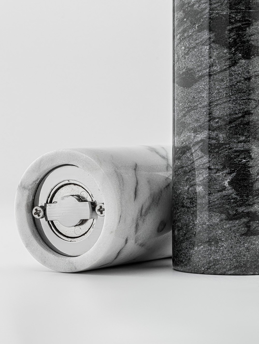 salero y pimentero marmol-MOLINILLO SALERO Y PIMENTERO ARLO MARBLE WHITE & BLACK-BAI-5.jpg image number null