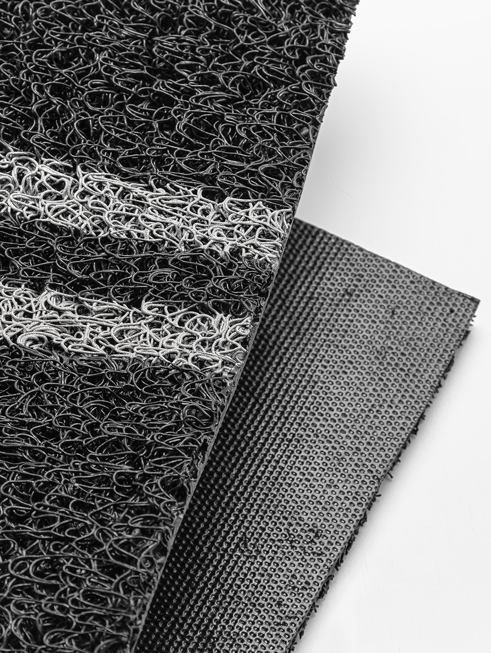 FELPUDO RAYA DOBLE NEGRO 70 X 30 image number null