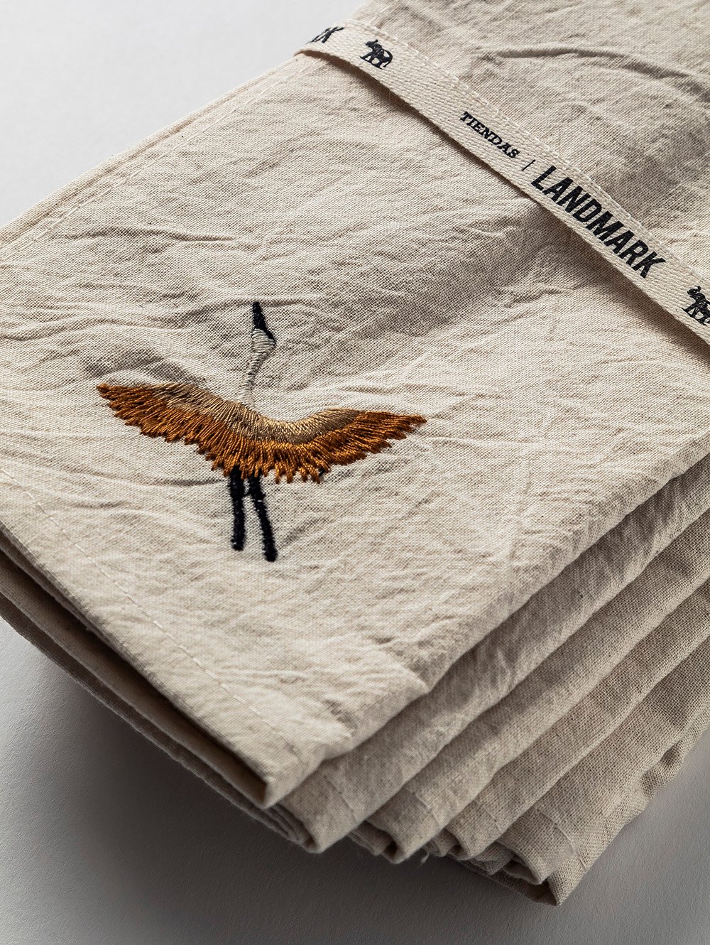 SET 6 SERVILLETAS TUSSOR NATURAL GARZA - BUBBLE - TIENDAS LANDMARK 01.jpg image number null