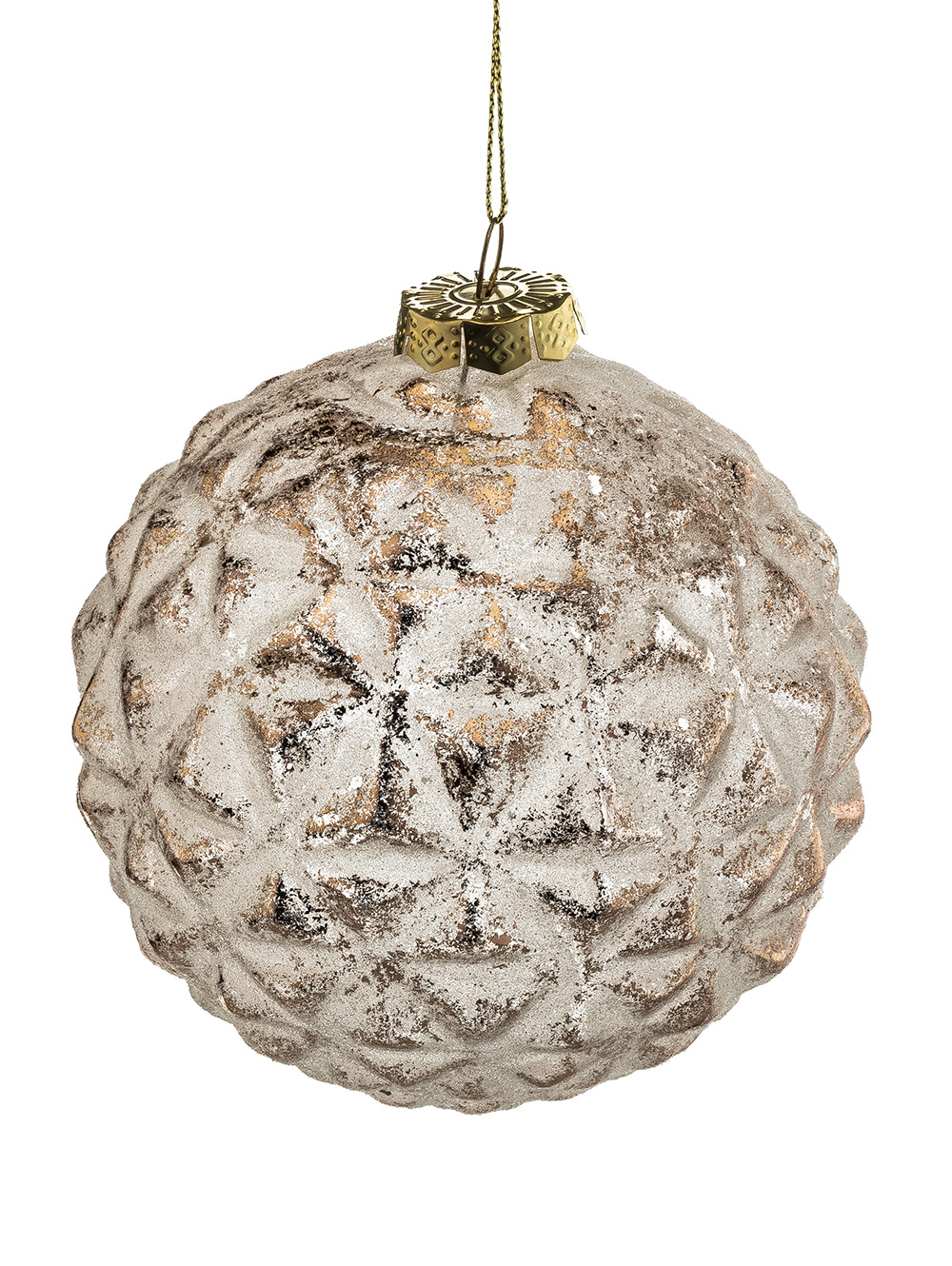 Adorno navide&Atilde;&plusmn;o colgante-BOLA NAVIDE&Atilde;A FLAKE COPPER-Tiendas Landmark-2.jpg image number null