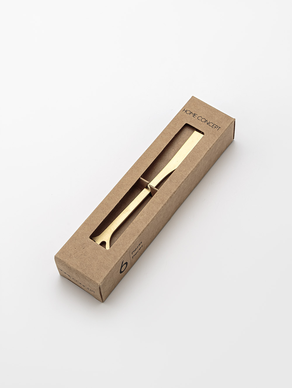 SET X6 CUCHILLOS DORADOS LEAF DISE&Ntilde;O HOJA EN CAJA image number null