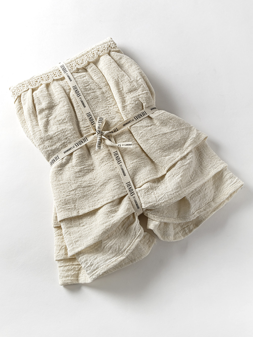 CAMINO DE MESA VOLADOS TUSSOR NATURAL 40 X 220 image number null