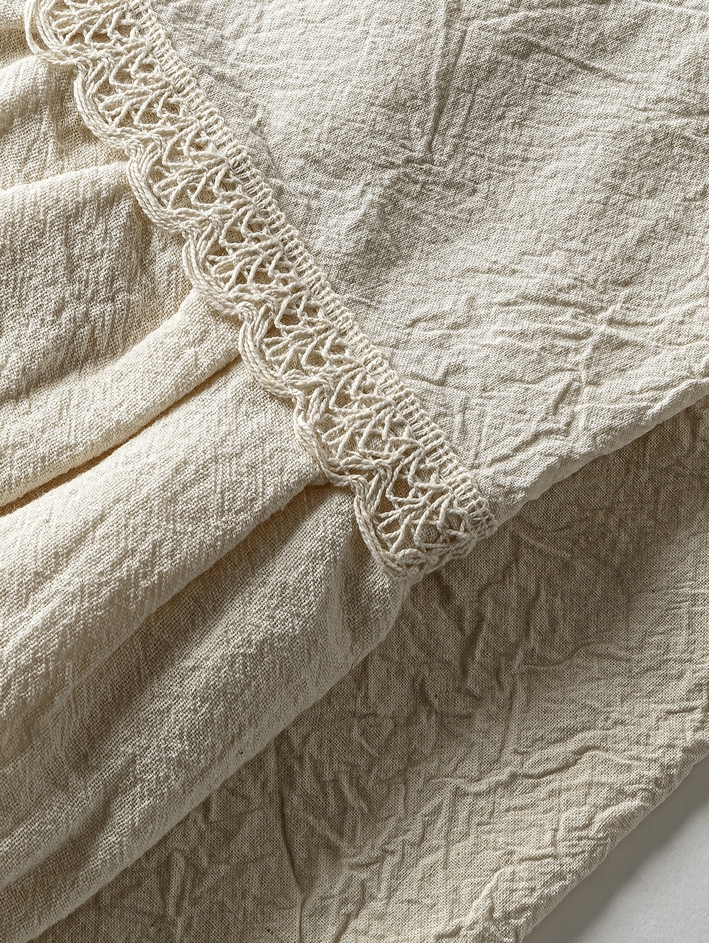 CAMINO DE MESA VOLADOS TUSSOR NATURAL 40 X 220 image number null