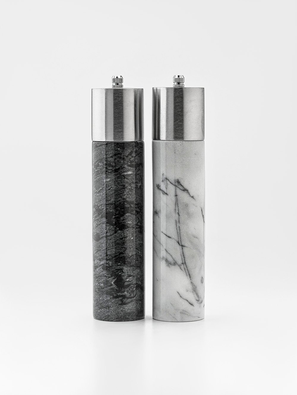 salero y pimentero marmol-MOLINILLO SALERO Y PIMENTERO ARLO MARBLE WHITE & BLACK-BAI-4.jpg image number null