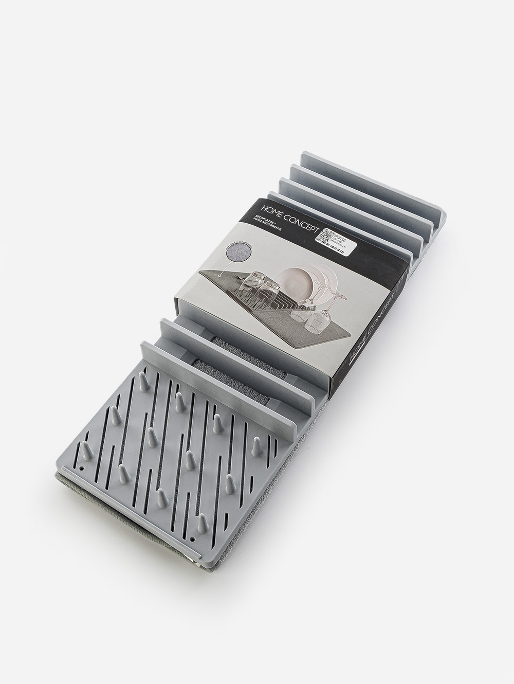 2 EN 1 - PA&Ntilde;O MICROFIBRA 50 X 45 CMS C/ SECAPLATOS HOME GRIS image number null