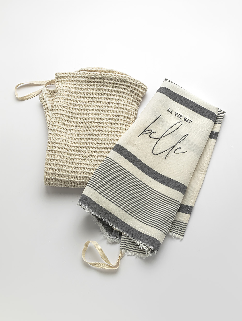 KIT X 2 REPASADORES LA VIE EST BELLE GRIS PERLA 50 x 60 image number null