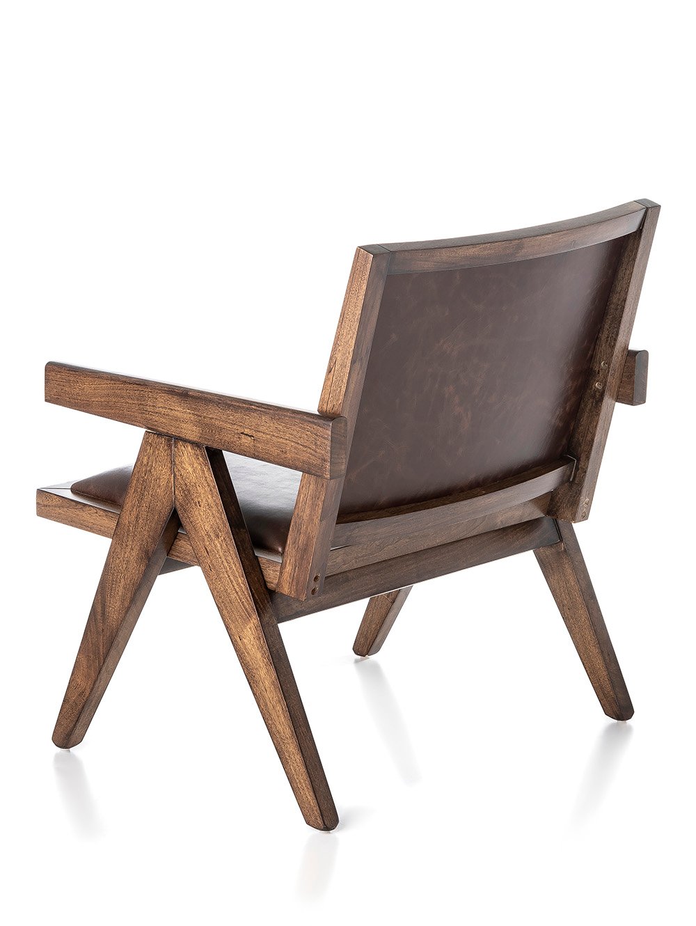 sillon madera y cuero marron oscuro-SILLON CAPITOL CUERO HABANO-FABRICA-3.jpg image number null