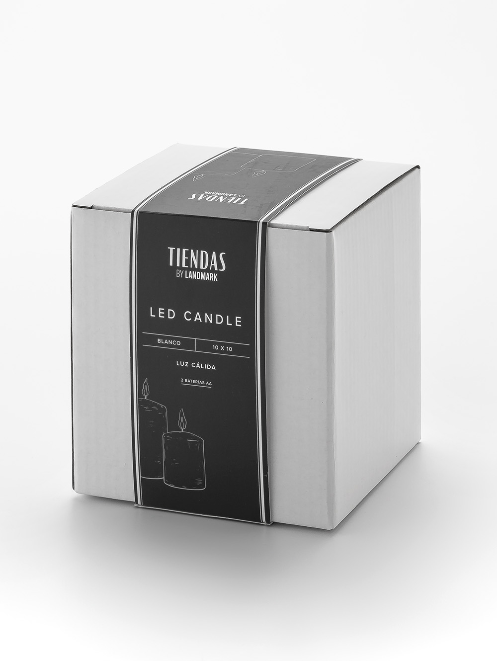 VELA LED GLASS WHITE 10 x 10 CM image number null