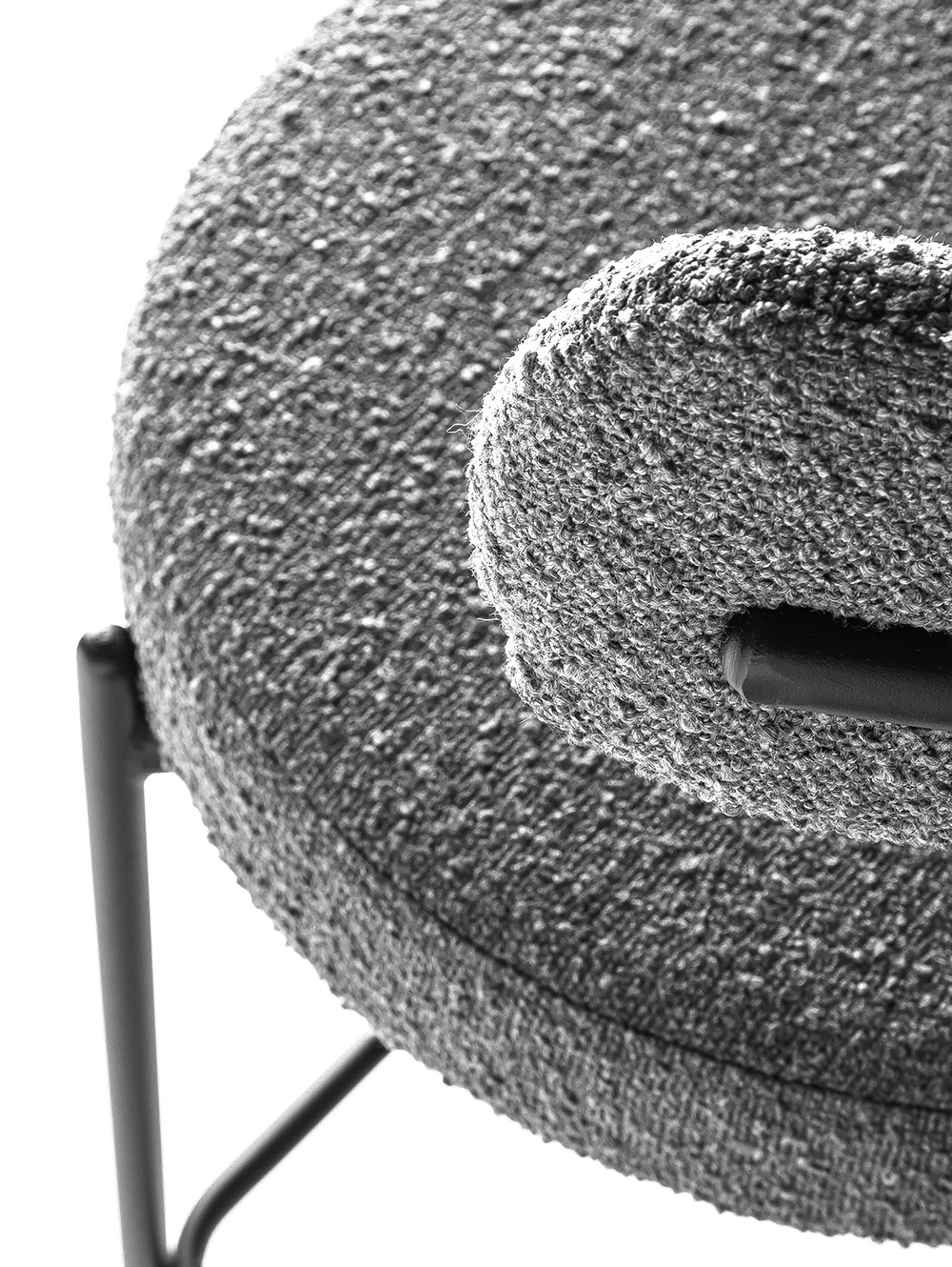 banqueta bar gris-BANQUETA BAR BREMEN BOUCLE DARK GREY-WEYI-6.jpg image number null