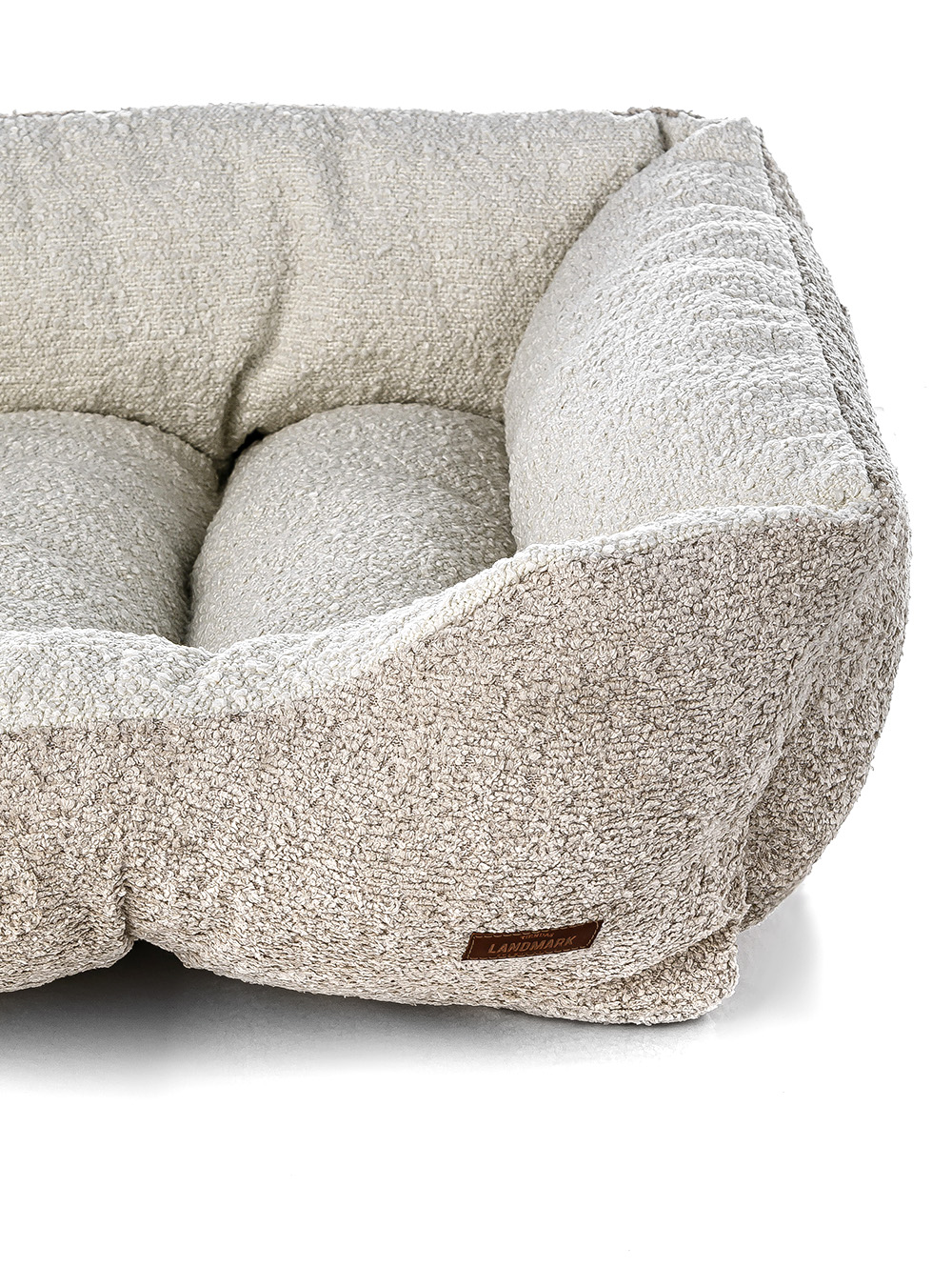 CAMA PARA MASCOTAS BOUCLE BICOLOR BEIGE MEDIUM image number null