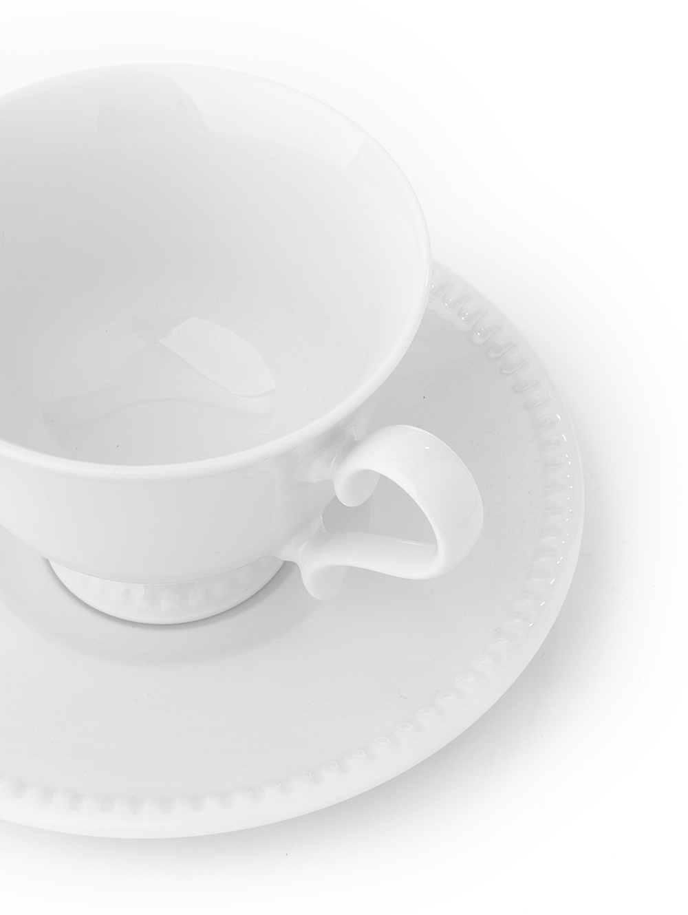 Set de plato y taza de porcelana blanca-TAZA Y PLATO LUXE 250 ML-Tiendas Landmark-1.jpg image number null