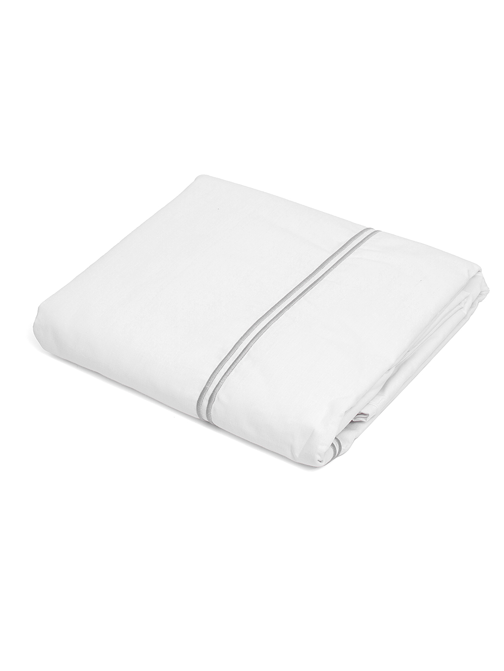Funda de edredon blanca con bordado gris-FUNDA DE EDREDON PERCAL BORDADO QUEEN GREY-Tiendas Landmark-2.jpg image number null