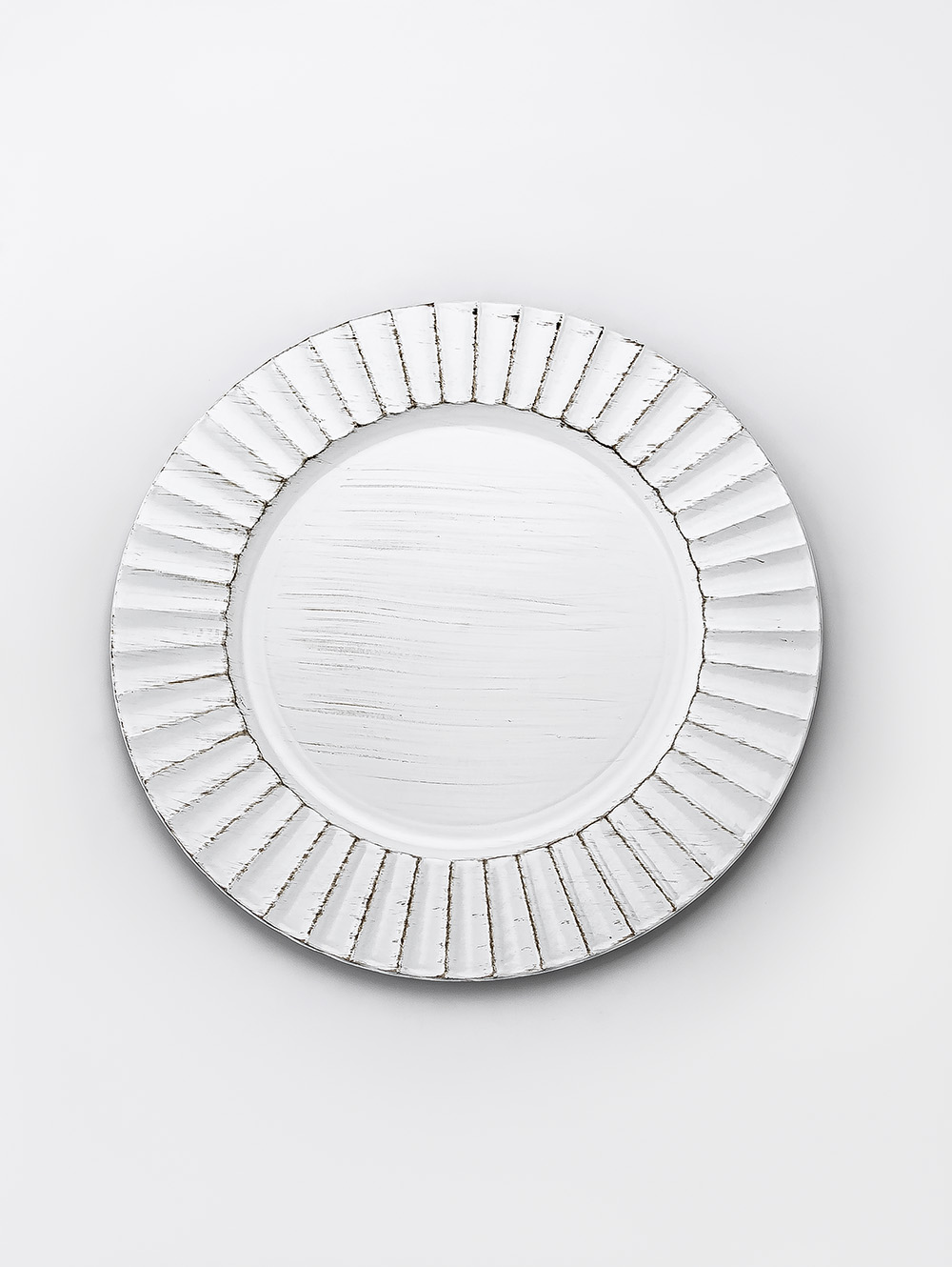 PLATO DE SITIO RUFFLED WHITE image number null