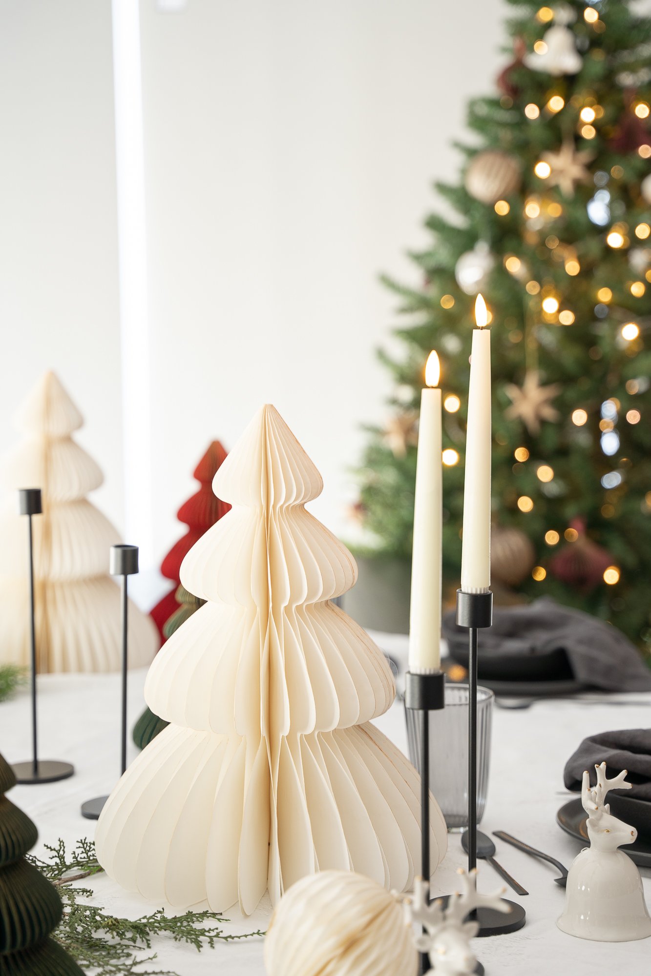 ADORNO CHRISTMAS TREE CREAM 40CM image number null