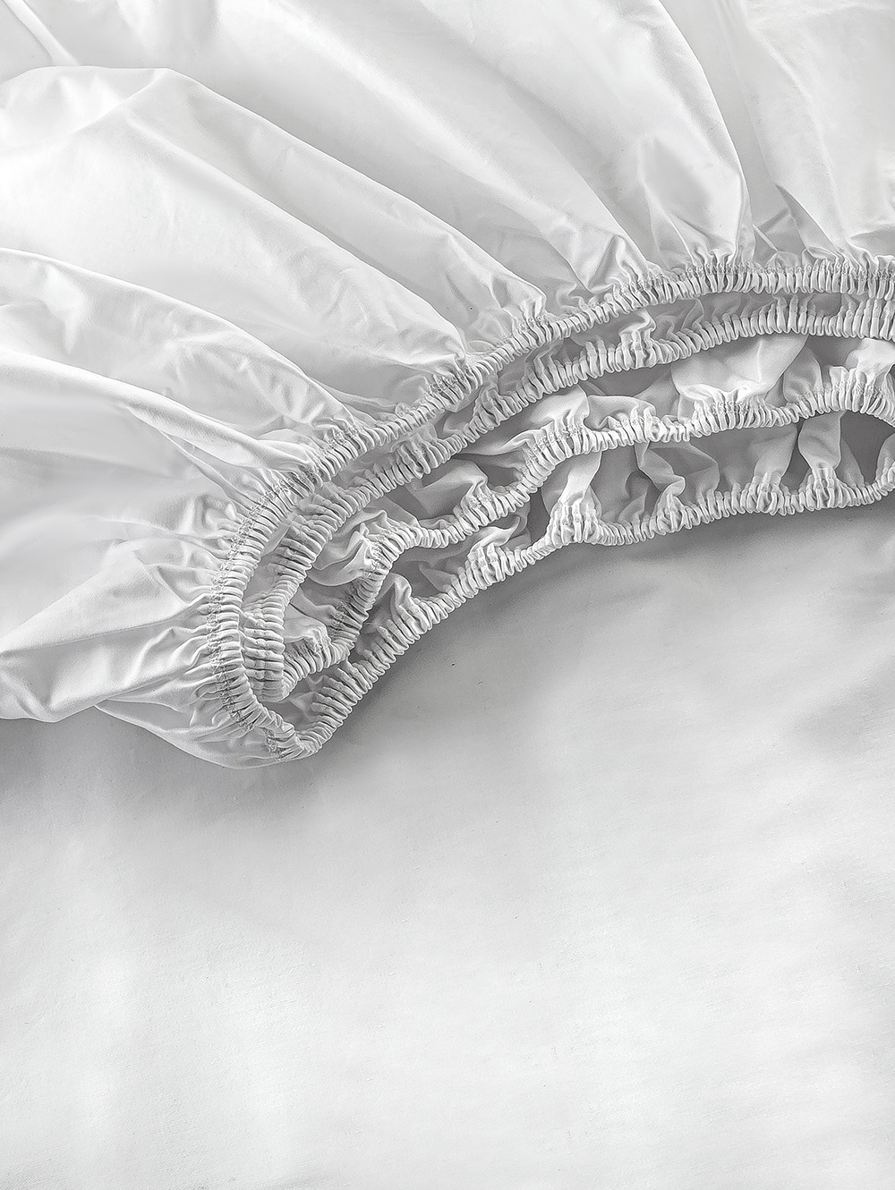 S&Aacute;BANA BAJERA AJUSTABLE SAT&Eacute;N 300 HILOS ALGOD&Oacute;N BLANCO. KING image number null