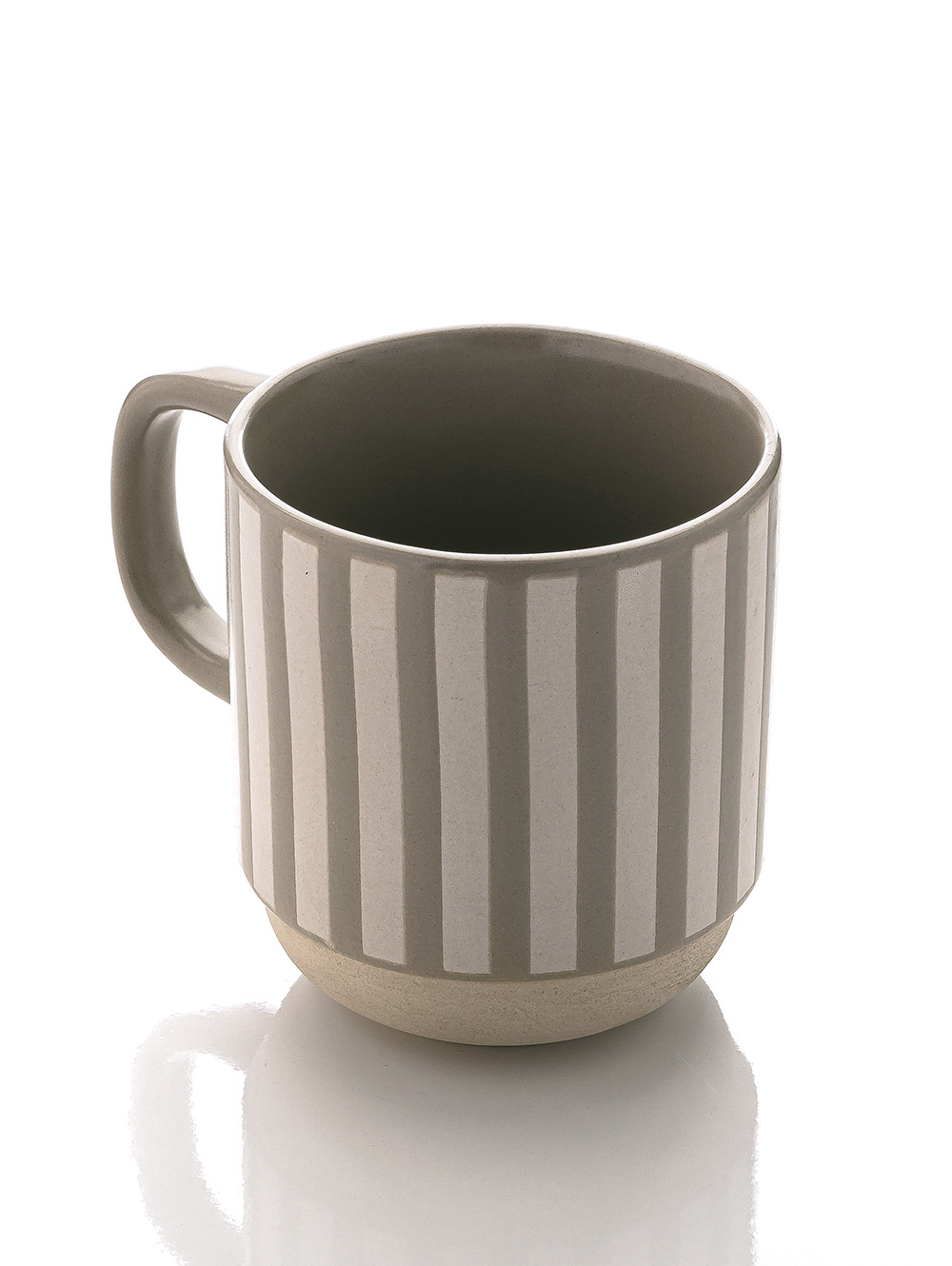 MUG RAYAS BLANCAS Y GRISES 436 ML image number null