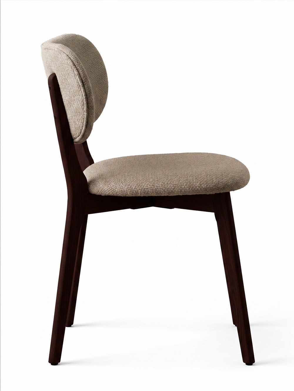 SILLA STILO TAUPE & ESPRESSO WOOD image number null