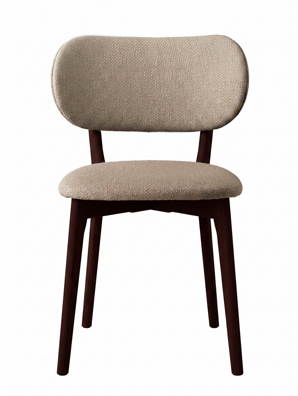 SILLA STILO TAUPE & ESPRESSO WOOD image number null