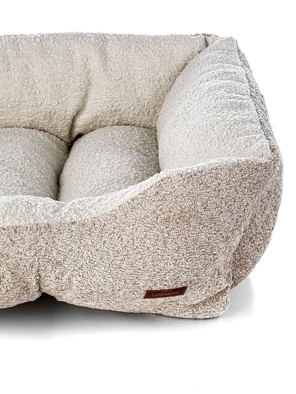 CAMA PARA MASCOTAS BOUCLE BICOLOR BEIGE MEDIUM image number null