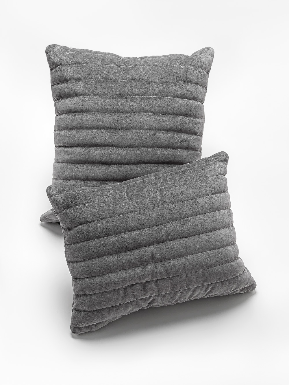 ALMOHADON VELLU CANELON GRIS 35 X 45 image number null