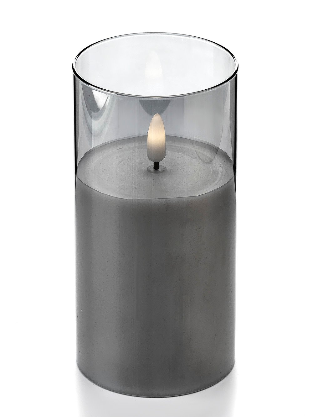 VELA LED GLASS GREY 15CM image number null