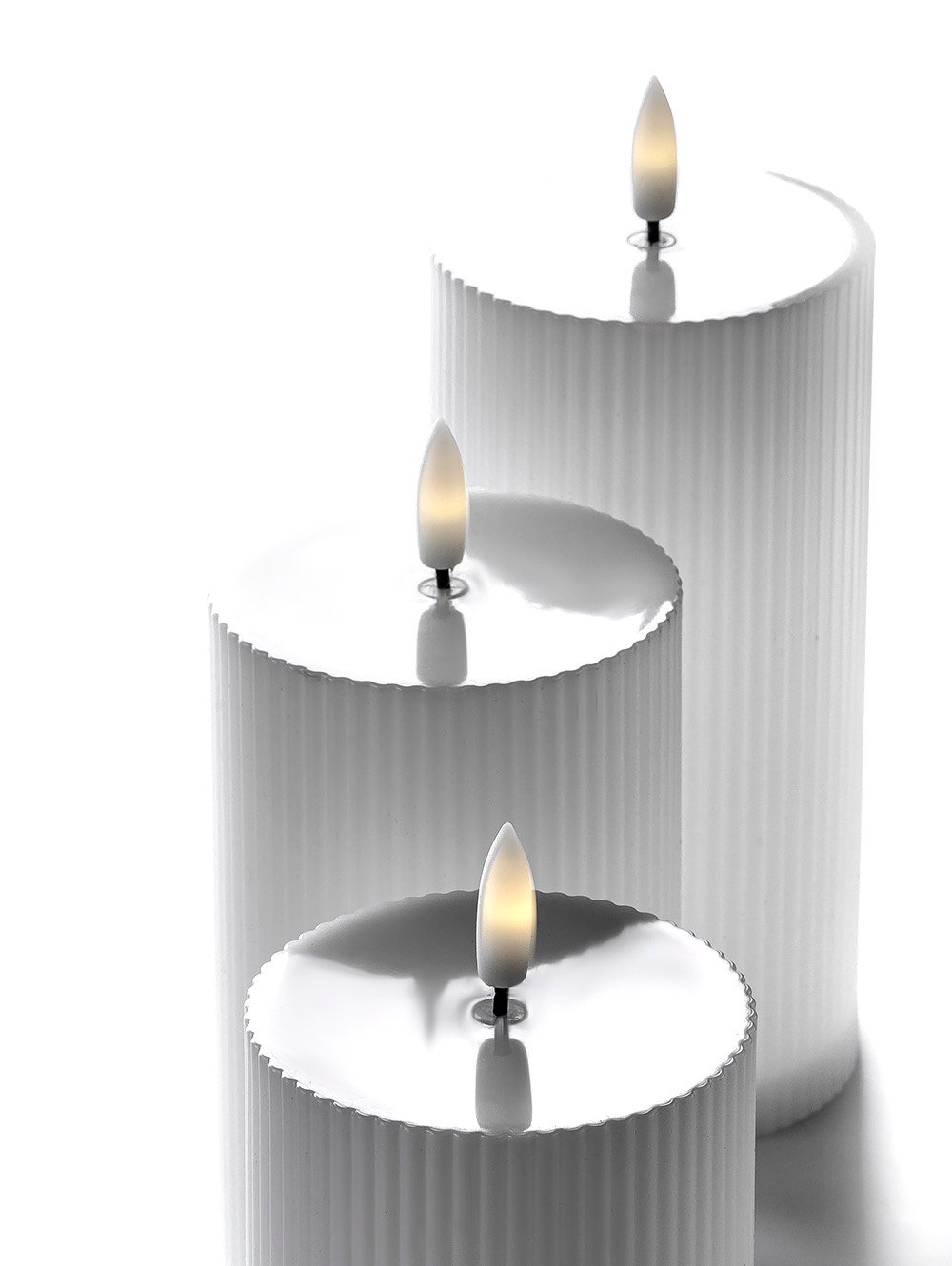 SET X 3 VELA LED WHITE image number null