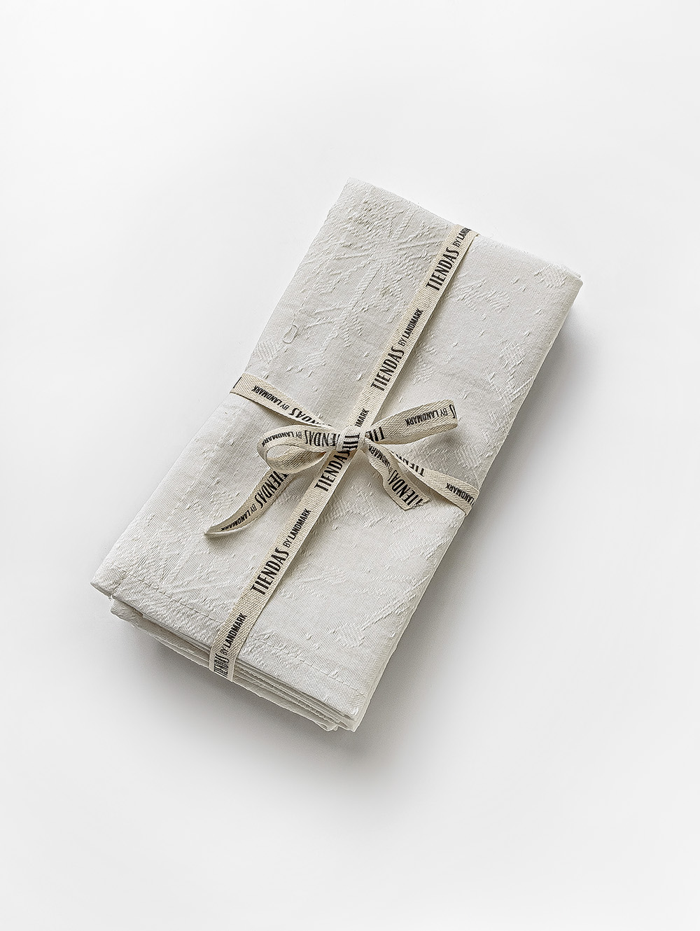 SET X4 SERVILLETA SNOW OFF WHITE 40 X 40 image number null