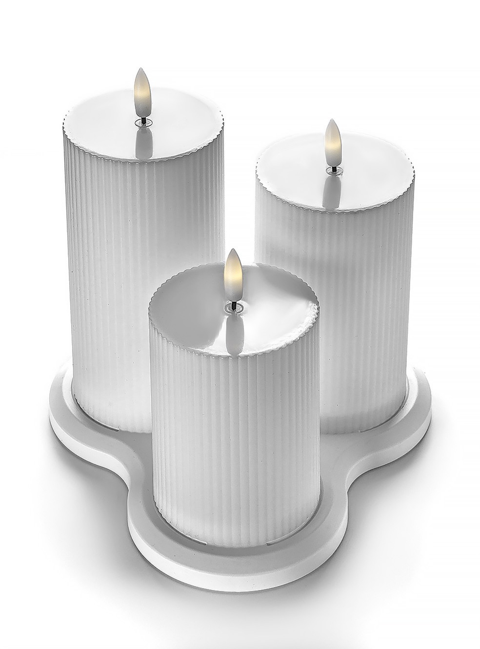 SET X 3 VELA LED WHITE image number null