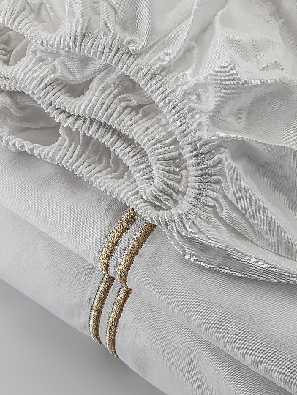 JUEGO DE SABANAS 400H SATEN FESTON BEIGE KING image number null