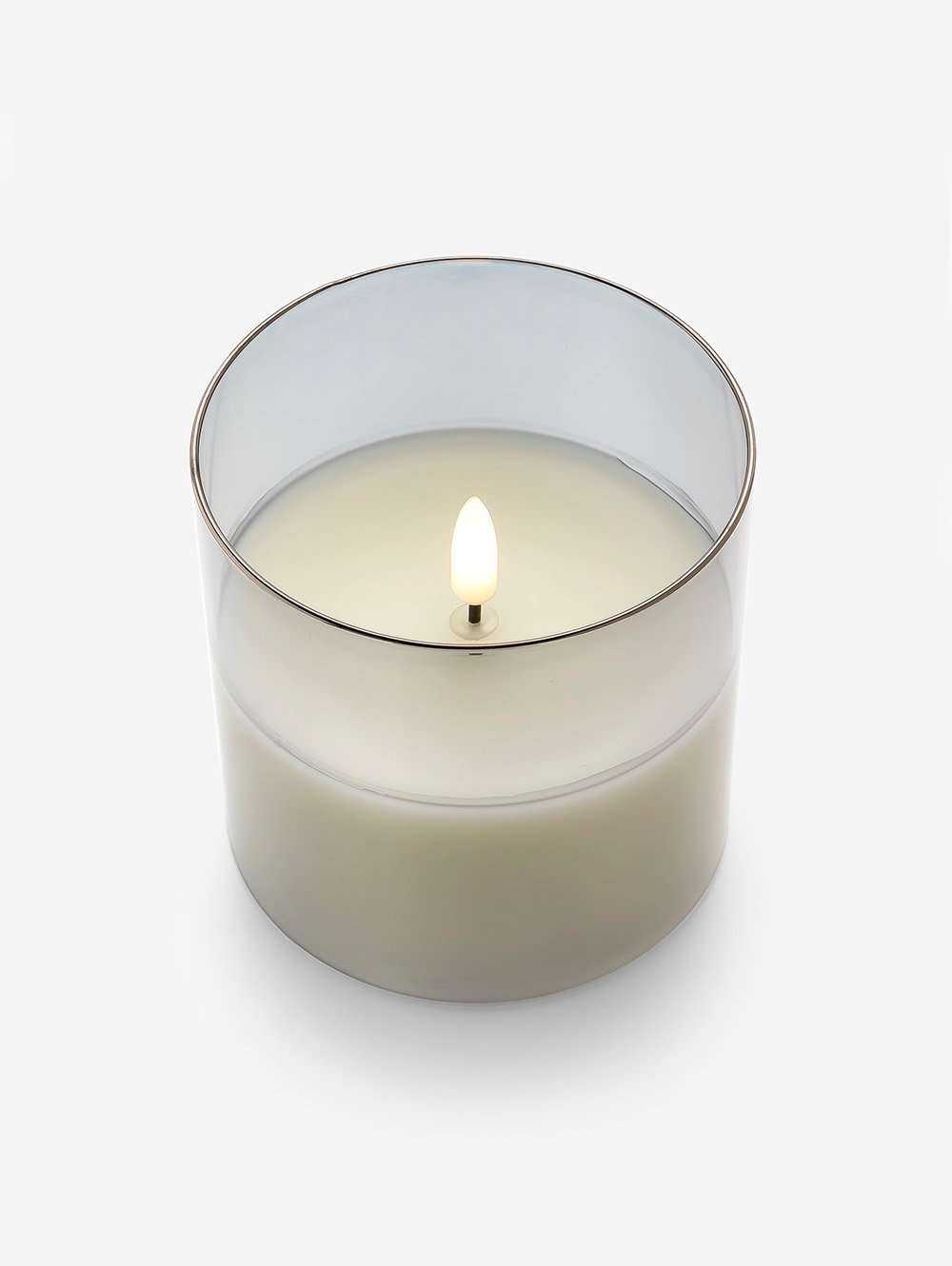 VELA LED GLASS GREY 10 X 10 CM image number null