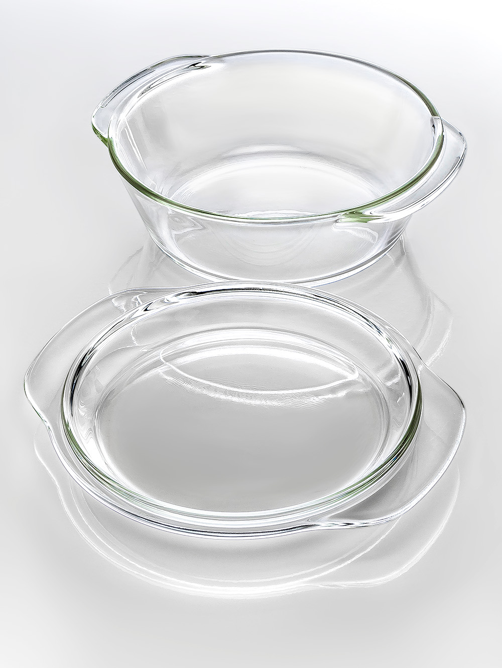 FUENTE DE HORNO GLASS CON TAPA 23 CM image number null