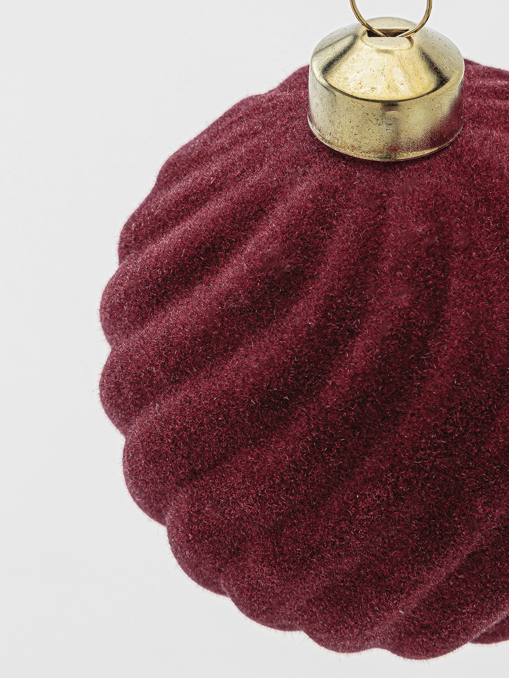 BOLA NAVIDEÑA VELVET BORDO image number null