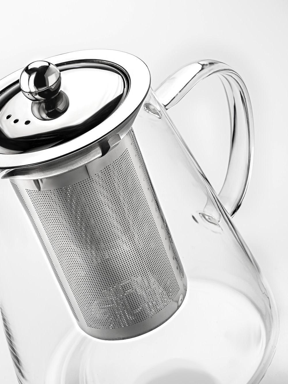 tetera - TETERA DE VIDRIO CRYSTAL CON INFUSOR REMOVIBLE DE ACERO INOXIDABLE 1 LITRO - TOP COOK - 06.jpg image number null